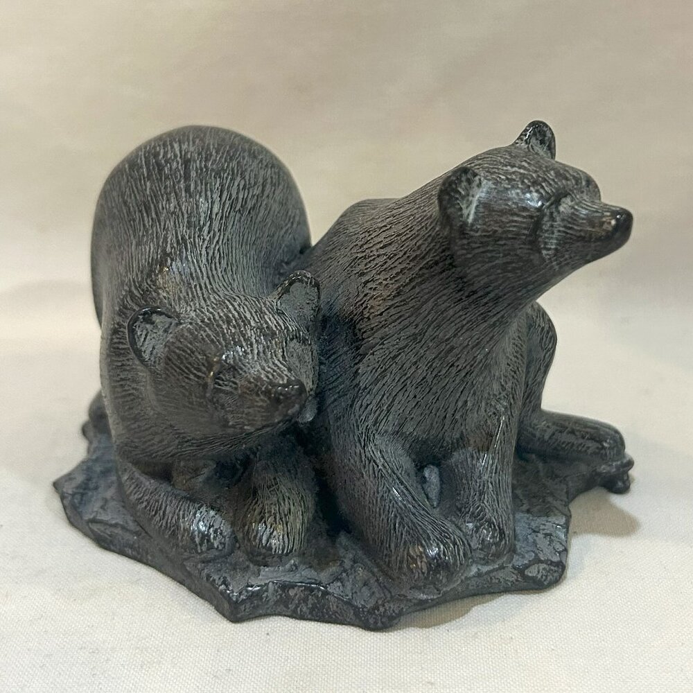 Wolf Original Made in Canada Hand Carved Soapstone Bears